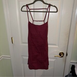 SOLD La Hearts Deep Red Dress